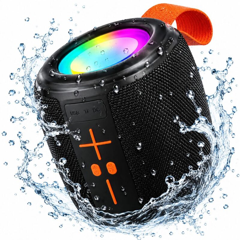 Parlante Bluetooth KBroad resistente al agua con luces RGB